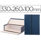 Caixas de arquivo frances liderpapel azul medidas 330x260x100 mm