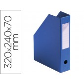 Porta revistas fast-paperflow pvc ultra resistente color azul 32x24x7 cm