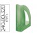 Porta revistas liderpapel plastico verde kiwi translucid