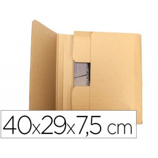 Caixa para embalar livro q-connect medidas 400x290x75 mm espessura cartao 3 mm