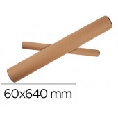 Tubo de cartao q-connect portadocumentos capa plastico 60x640 mm