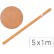 Papel kraft rolo-laranja.1mt x 5mt.65 grs/m2