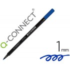 Marcador q-connect ponta de fibra azul - ponta redonda 0.5 mm