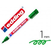Marcador edding marcador permanente 400 verde ponta redonda 1 mm