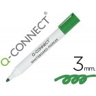 Rotulador q-connect pizarra blanca color verdepunta redonda 3.0 mm