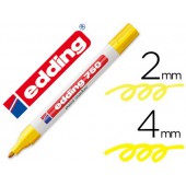 Marcador edding ponta de fibra 750 amarelo ponta redonda 3.5 mm