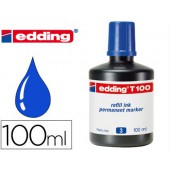 Tinta marcador edding t-100 azul -frasco de 100 ml