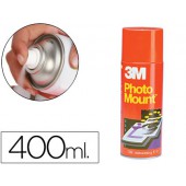 Cola spray adesiva perm. 3m photo mount. de 400 ml.