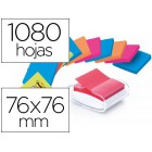 Suporte bloco de notas adesivas post-it super sticky z note cor branco com 12 bloco 76x76 mm