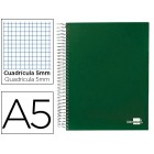 Caderno espiral paper coat 160 fls a5 quad verde