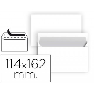 Envelope liderpapel n 19 branco c6 114x162 mm tira de silicone embalagem de 25 unidades