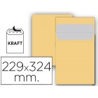 Envelope liderpapel bolsa n 7 kraft din c4 229x324 mm tira de silicone embalagem de 25 unidades