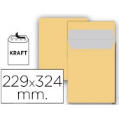 Envelope liderpapel bolsa n 7 kraft din c4 229x324 mm tira de silicone embalagem de 25 unidades