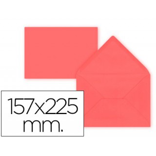 Envelope liderpapel c5-ea5 vermelho 157x225mm 80 gr -pack de 9 unidades