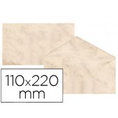 Envelopes fantasia marmoreados beige 110x220 mm 90 gr embalagem de 25