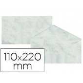 Envelopes fantasia marmoreados cinza 110x220 mm 90 gr embalagem de 25