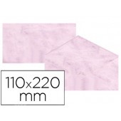Envelopes fantasia marmoreados rosa 110x220 mm 90 gr embalagem de 25