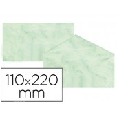 Envelopes fantasia marmoreados verde 110x220 mm 90 gr embalagem de 25