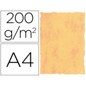 Papel pergaminho michel dina4 200 gr cor marmore amarelo pack de 25 folhas