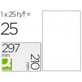 Etiquetas adesivas a4. q-connect transparente impermeavel. 210 x 297 mm