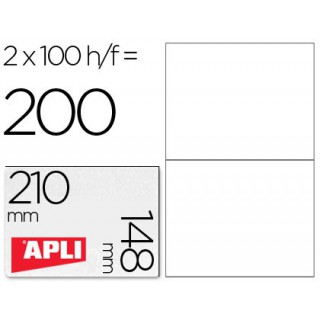 Etiquetas adesivas a4. apli. 210 x 148 mm