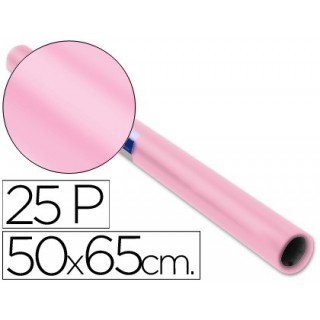 Papel lustro sadipal. 50 x 65 cm. 65 grs/m2. rosa palido