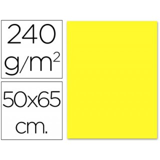 Cartolina liderpapel 240 grs 50x65 cm amarelo claro
