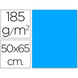 Cartolina 185 grs 50x65 cm. guarro. azul maldivas