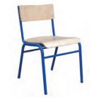 Cadeira empilhável est. azul24 cm