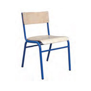 Cadeira empilhável est. azul24 cm