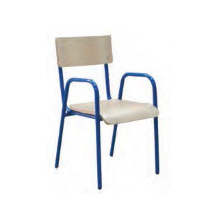 Cadeira com braços est.azul 24 cm