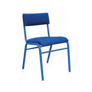Cadeira estofada est.azul 40cm