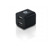 4-ports Cube USB 2.0 Hub - Preto