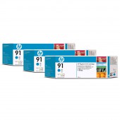 HP 91 3-pack 775-ml Cyan Ink Cartridges