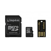 Mobility/Multi Kit 32GB: inclui MicroSDHC/microSD 32GB + Adaptador SD + Adaptador USB