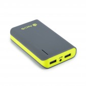 6600 mAh Powerbank with 1x2.1A and 1x1A output, Flashlight