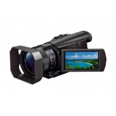 Handycam AX100E Preta - Full HD 4K (3840x2160 píxeis), Exmor R 1 14,2 M (efetivos), Zoom 15/12x, LCD de 3.5, 24p/Cinem