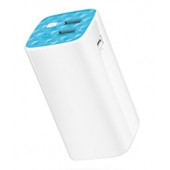 10400mAh Power Bank, 2 USB ports(5V/1A, 5V/2A), 1 Micro USB port, Built-in flashlight, with Micro USB Cable