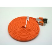 Cabo dados new mobile micro usb flat cable 3m laranja