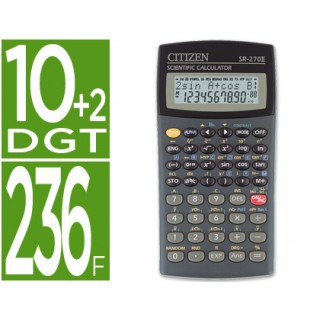 Calculadora citizen cientifica sr-270 ii 236 funcoes 10+2 digitos