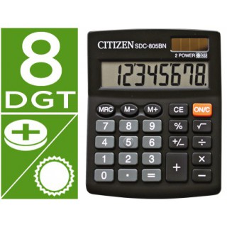 Calculadora citizen de secretaria sdc-805-bn-8 digitos