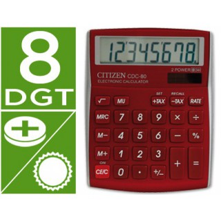 Calculadora citizen de secretaria cdc-808 digitos bordeaux