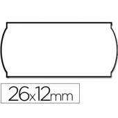 Etiquetas meto onduladas 26 x 12 mm branca ade. 1 removivel rolo de 1500 etiquetas em forma de (p+t) para etiquetadora tovel