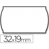 Rolo de etiquetas adesivas meto onduladas 32 x 19 mm lisa removivel rolo 1000