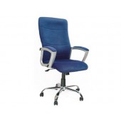 Cadeira de direção q-connect com encosto alt. regulavel em altura alt. 1160+100mm largura 680mm e prof. 640mm  azul