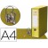 Pasta de arquivo liderpapel filing system cartao forrado a4 com caixa. amarela