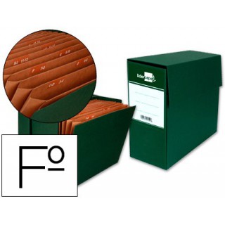 Caixa de transferencias com fole formato folio verde
