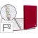 Capa liderpapel paper coat 4 aneis 25 mm forro pvc folio vermelho