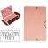 Pasta de elasticos liderpapel com abas em cartolina 350 grs. cor rosa medidas: 350x235 mm