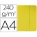 Classificador cartolinas vip fast-paperflow folio com abas pack de 50 cor amarelo